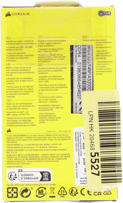 CORSAIR CMSX32GX4M1A3200C22 Vengeance SODIMM 32GB