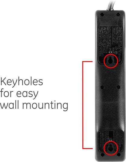 GE 47224 6-Outlet Surge Protector 3ft Cord