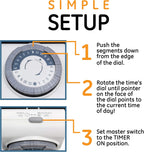 GE 66404 - 24-Hour Mechanical Outlet Timer, 3-Pack