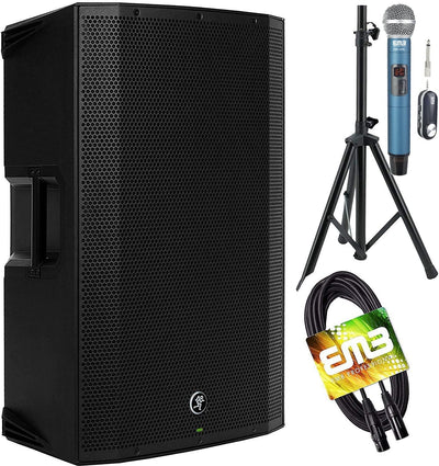 Mackie THUMP15A Powered Loudspeaker Mic Stand Bundle