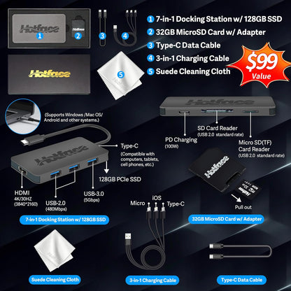 HP HP Stream 14" HD Lightweight Laptop, Celeron N4120, 16GB RAM, 224GB Storage