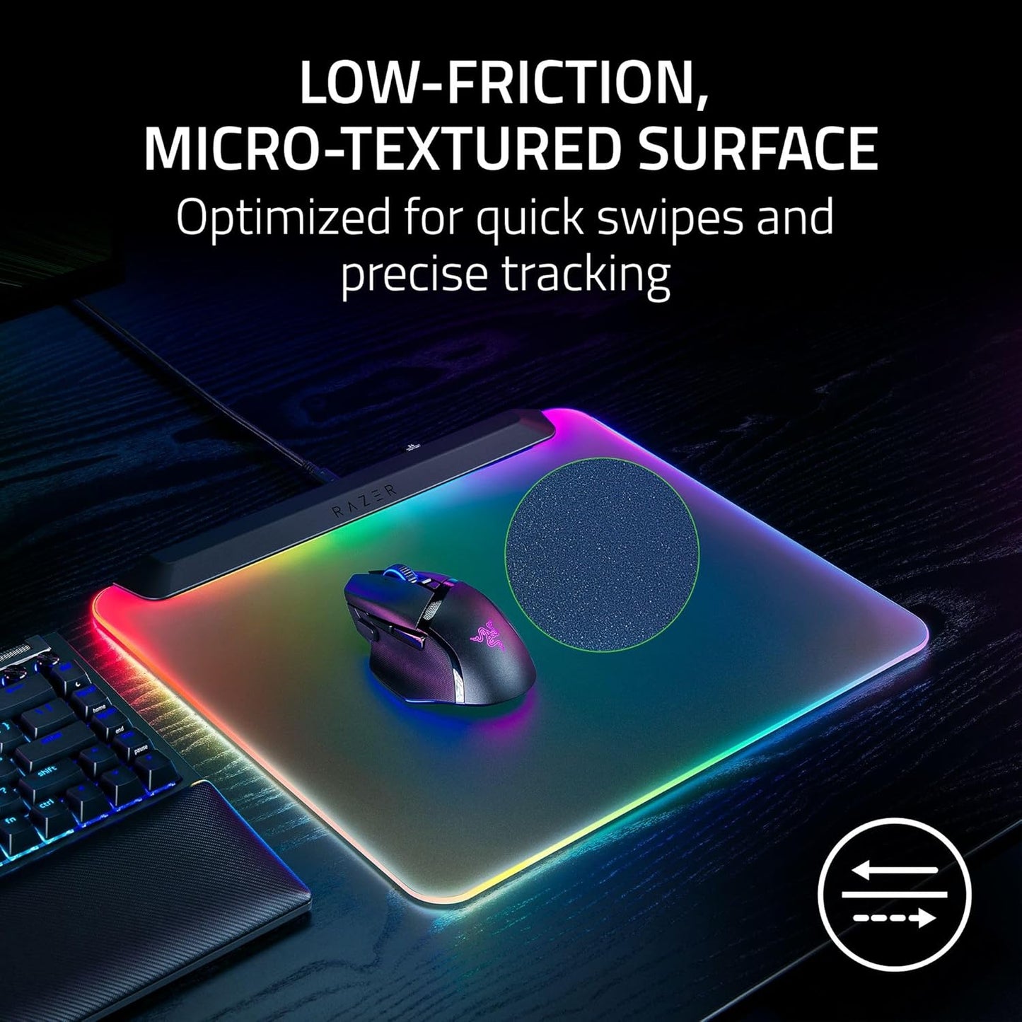 Razer RZ02-04920100-R3U1 Firefly V2 Pro RGB Mouse Mat