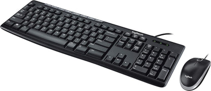 Logitech 920-002714 Media Combo MK200 Keyboard and Mouse - Wired