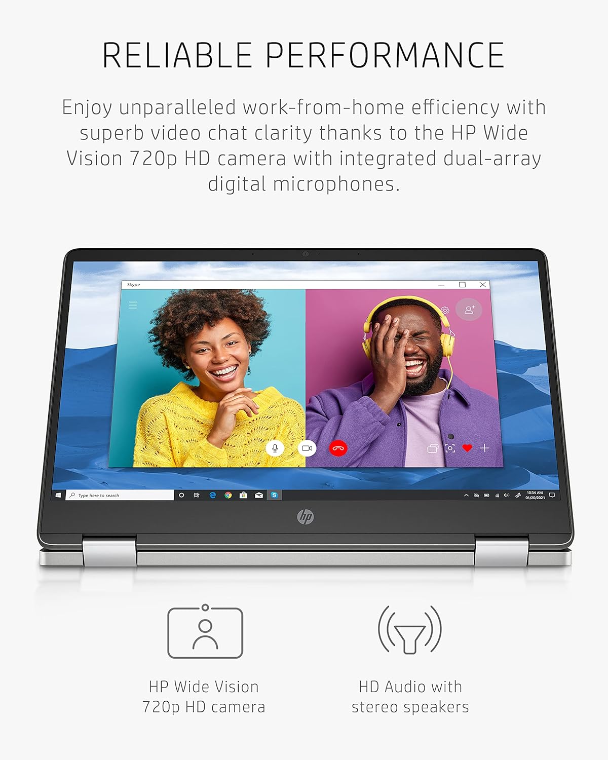 HP 14a-ca0050nr Chromebook x360 14" HD Touch Laptop