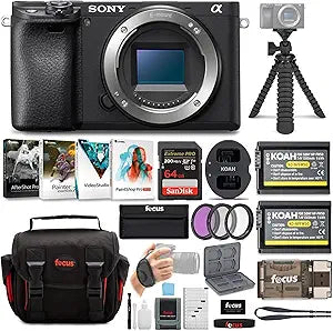 Sony ILCE6400B a6400 Mirrorless Camera Bundle