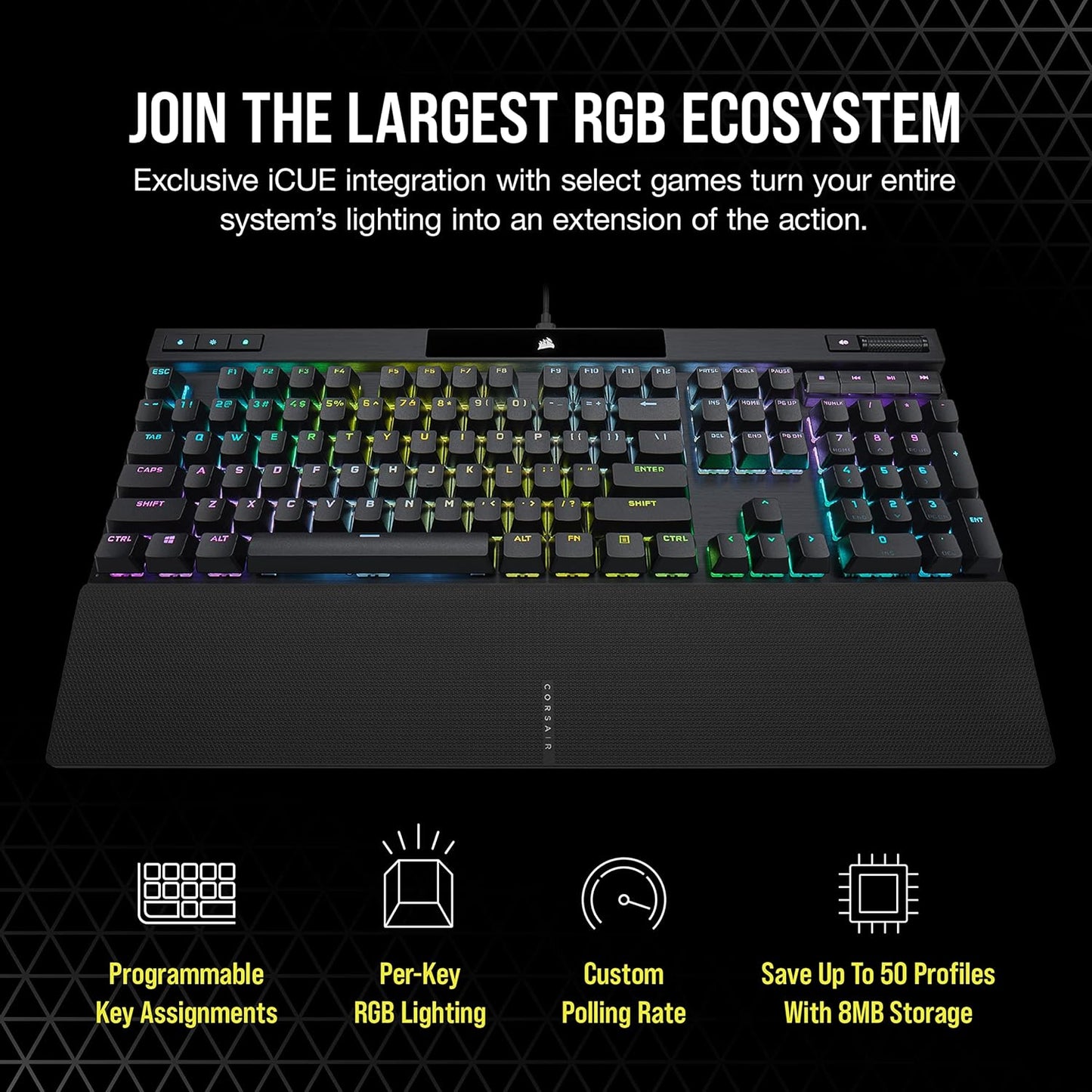 Corsair CH-9109410-NA K70 RGB PRO Cherry MX Red Gaming Keyboard