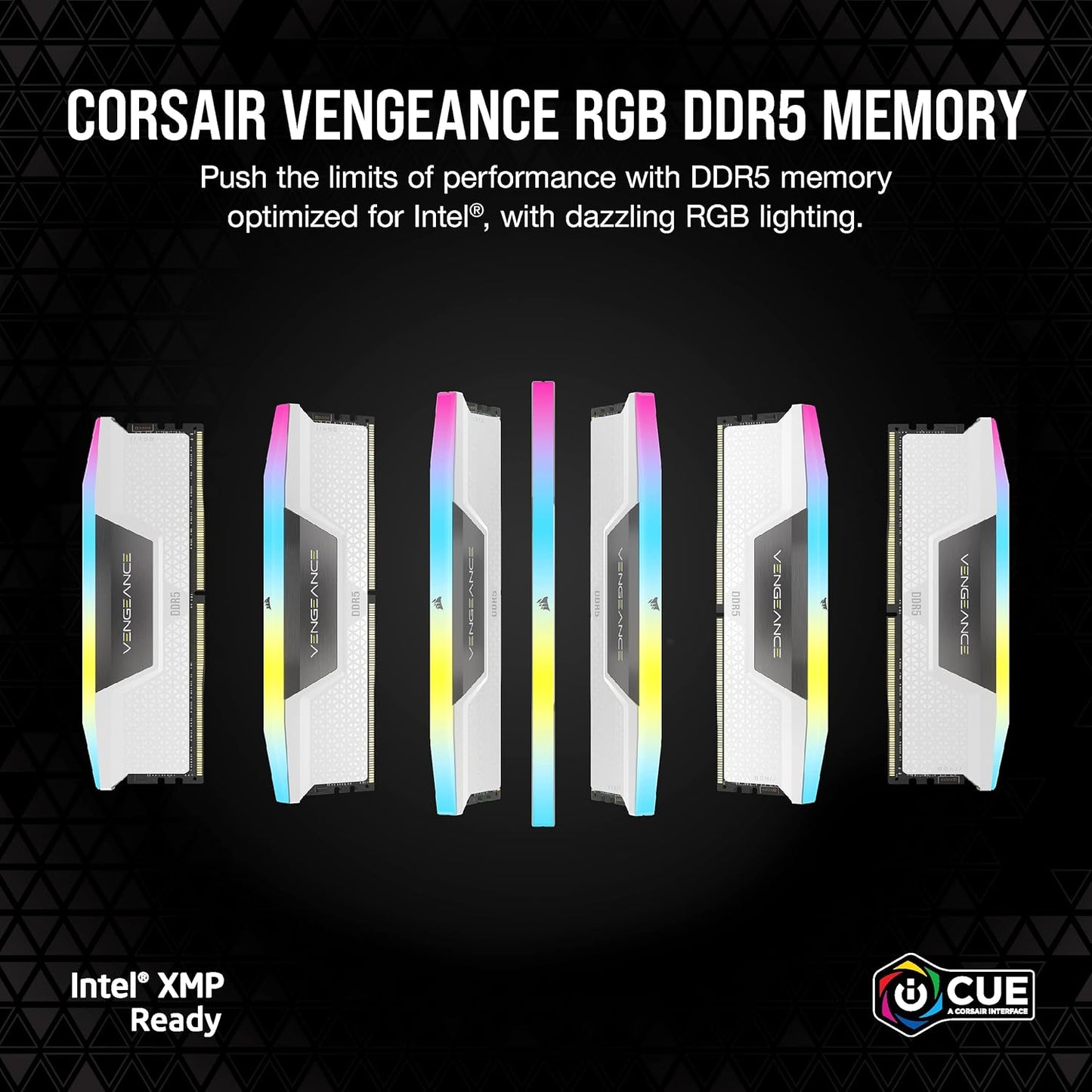 Corsair CMH32GX5M2E6000C36W VENGEANCE RGB DDR5 32GB