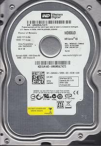 Western Digital WD800JD-75MSA3 80GB SATA Hard Drive