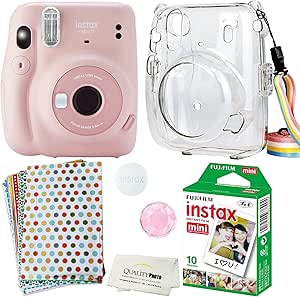 Fujifilm Mini 11 Instant Camera Bundle Blush Pink