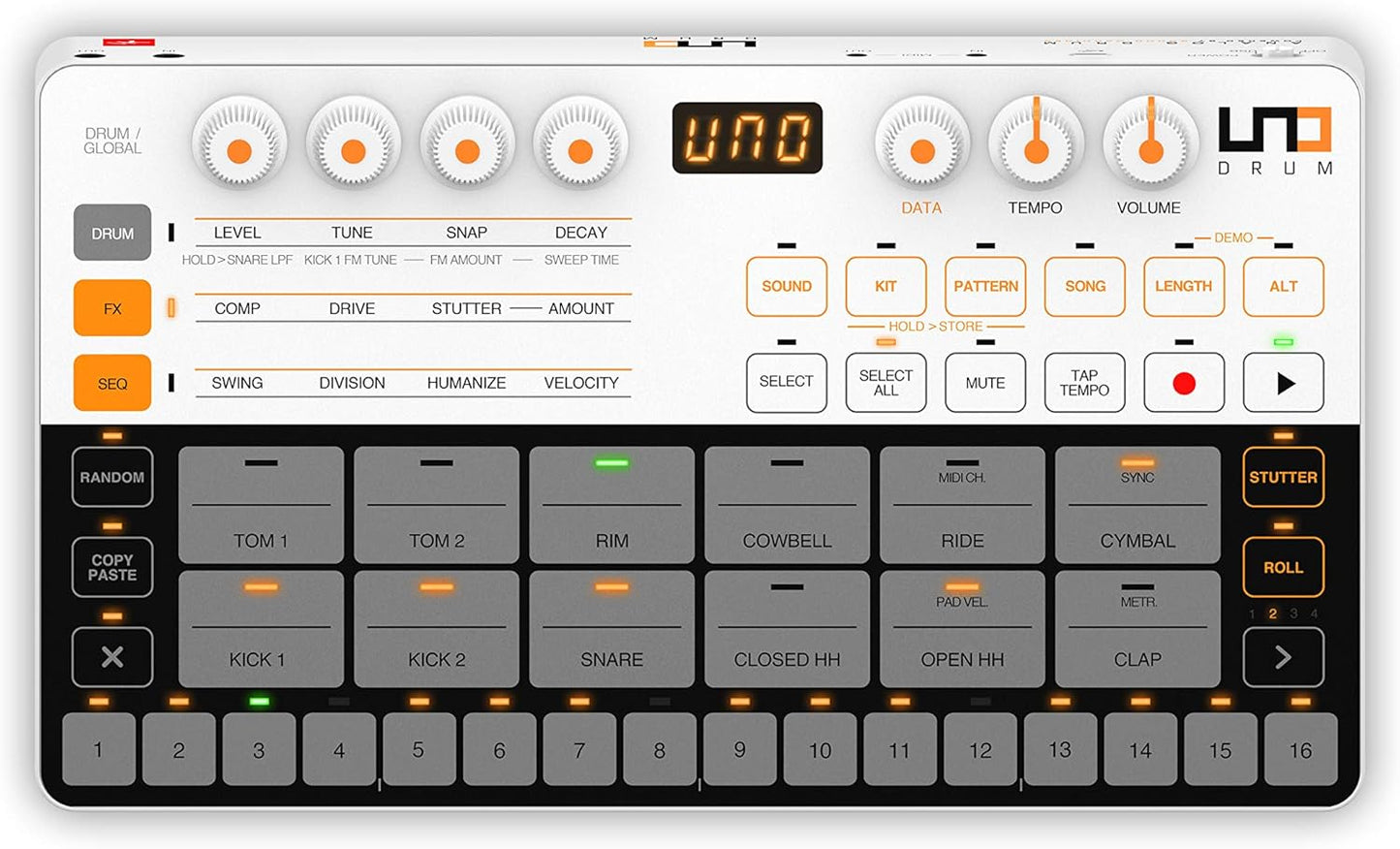 IK Multimedia IP-UNO-DRUM-IN UNO Drum Machine