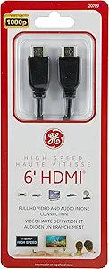 GE 20709 HDMI Cable: High Speed, 4K, Audio & Video