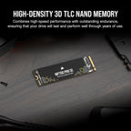 Corsair CSSD-F4000GBMP700PNHS MP700 PRO SE 4TB Gen5 NVMe SSD