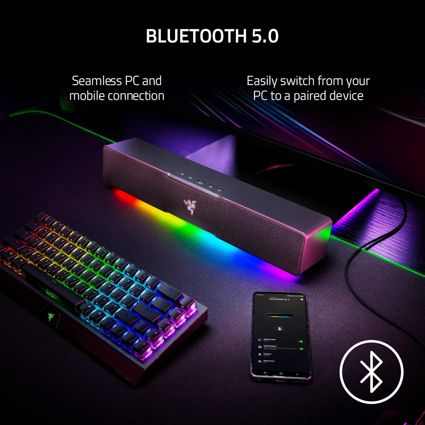 Razer RZ05-04280100-R3U1 Leviathan V2 X USB-C Gaming Soundbar