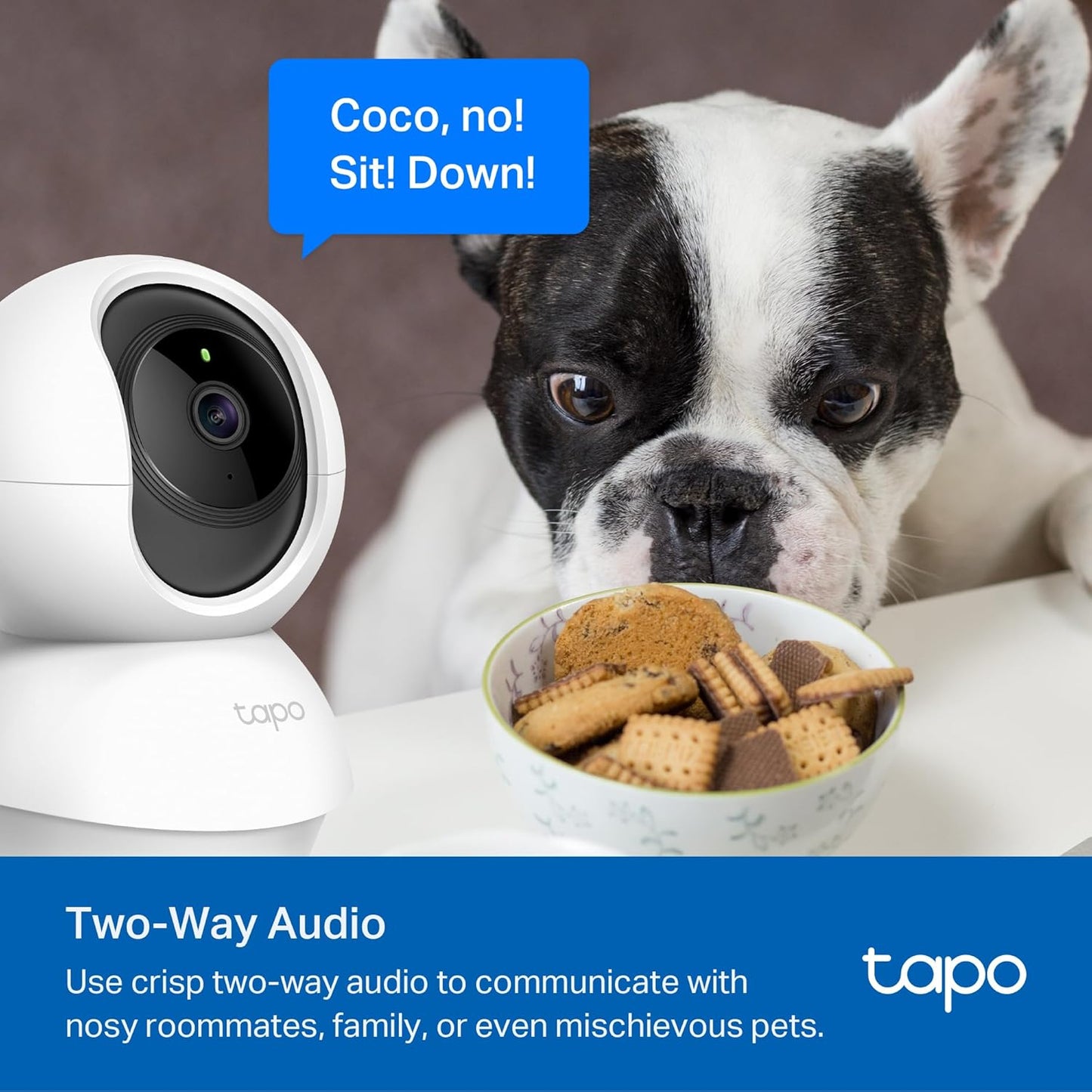 TP-Link Tapo C210P2 2K Pan/Tilt Security Camera, 2-Pack