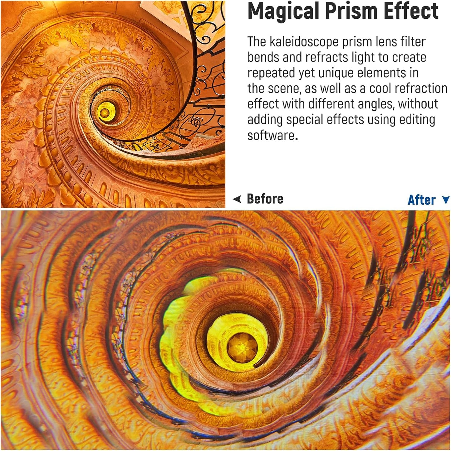 Neewer 10103951 77mm Kaleidoscope Prism Lens Filter