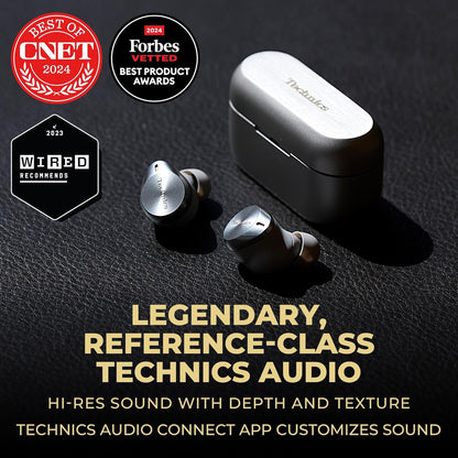 Technics EAH–AZ80-S Wireless Noise-Canceling Earbuds