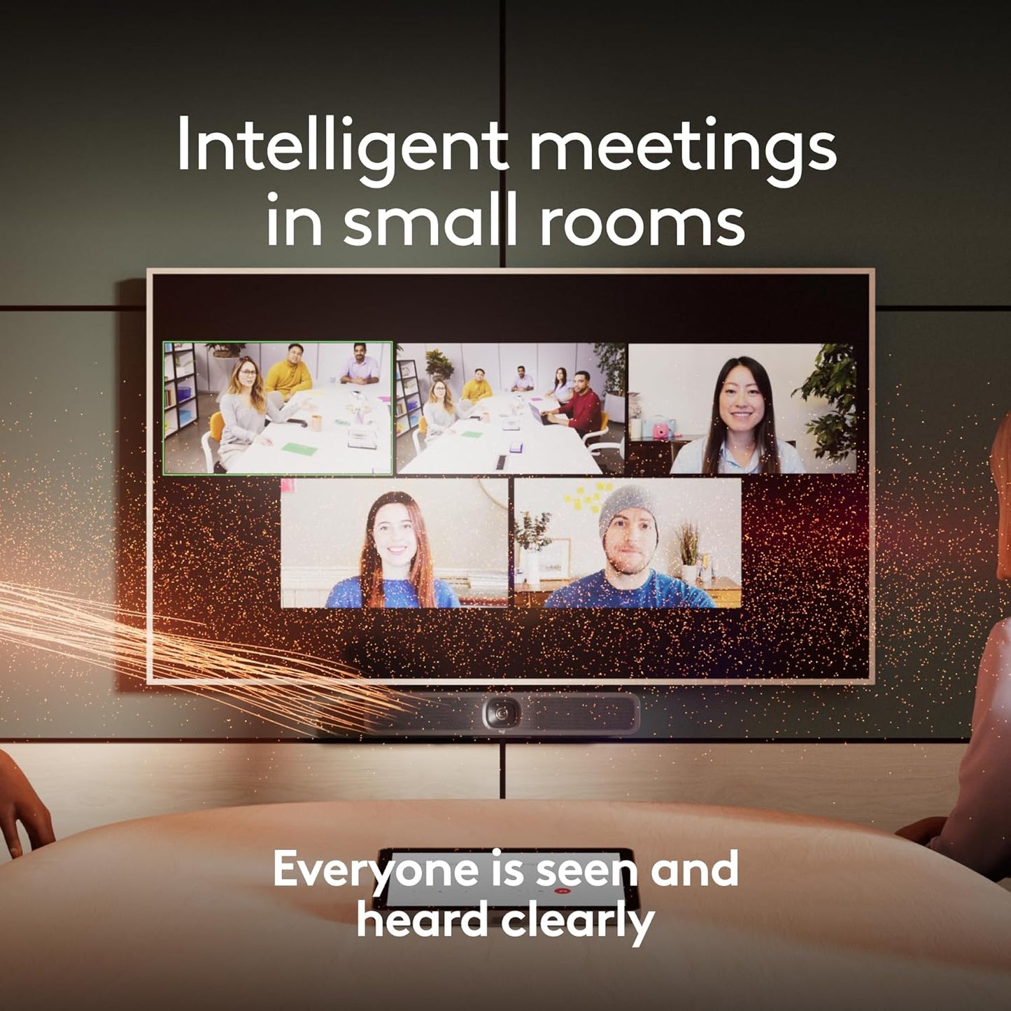Logitech 960-001691 MeetUp 2 Conference Room 4K Camera
