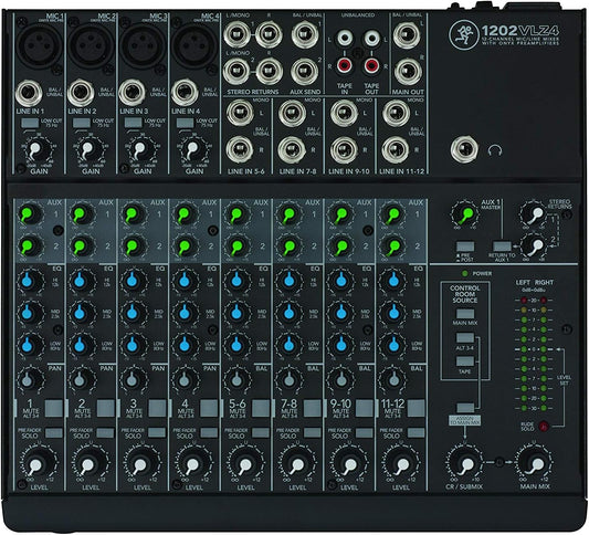 Mackie 1202VLZ4 12-Channel Compact Audio Mixer