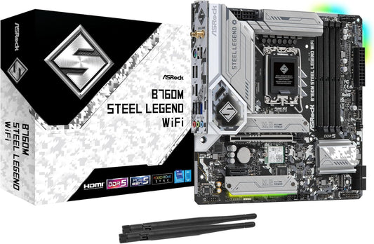 ASRock B760M STEEL LEGEND WIFI DDR5 Motherboard