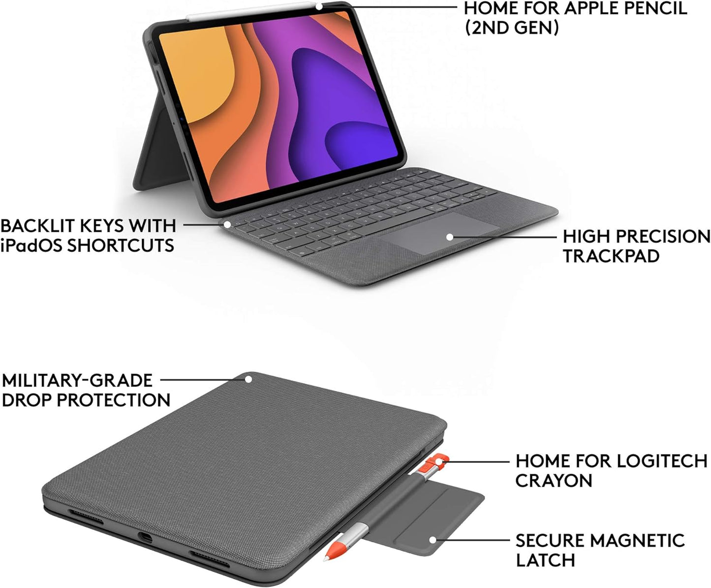 Logitech 920-009952 Folio Touch iPad Air Keyboard Case