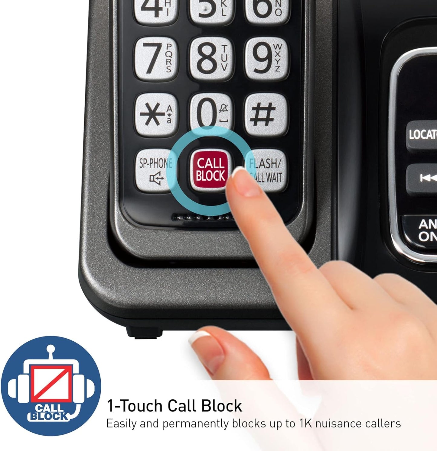 Panasonic KX-TGD832M Cordless Phone Answering Machine 2-Handset Metallic Black