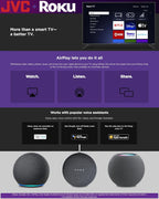 JVC LT43MAW5 43-Inch 4K UHD Roku Smart TV