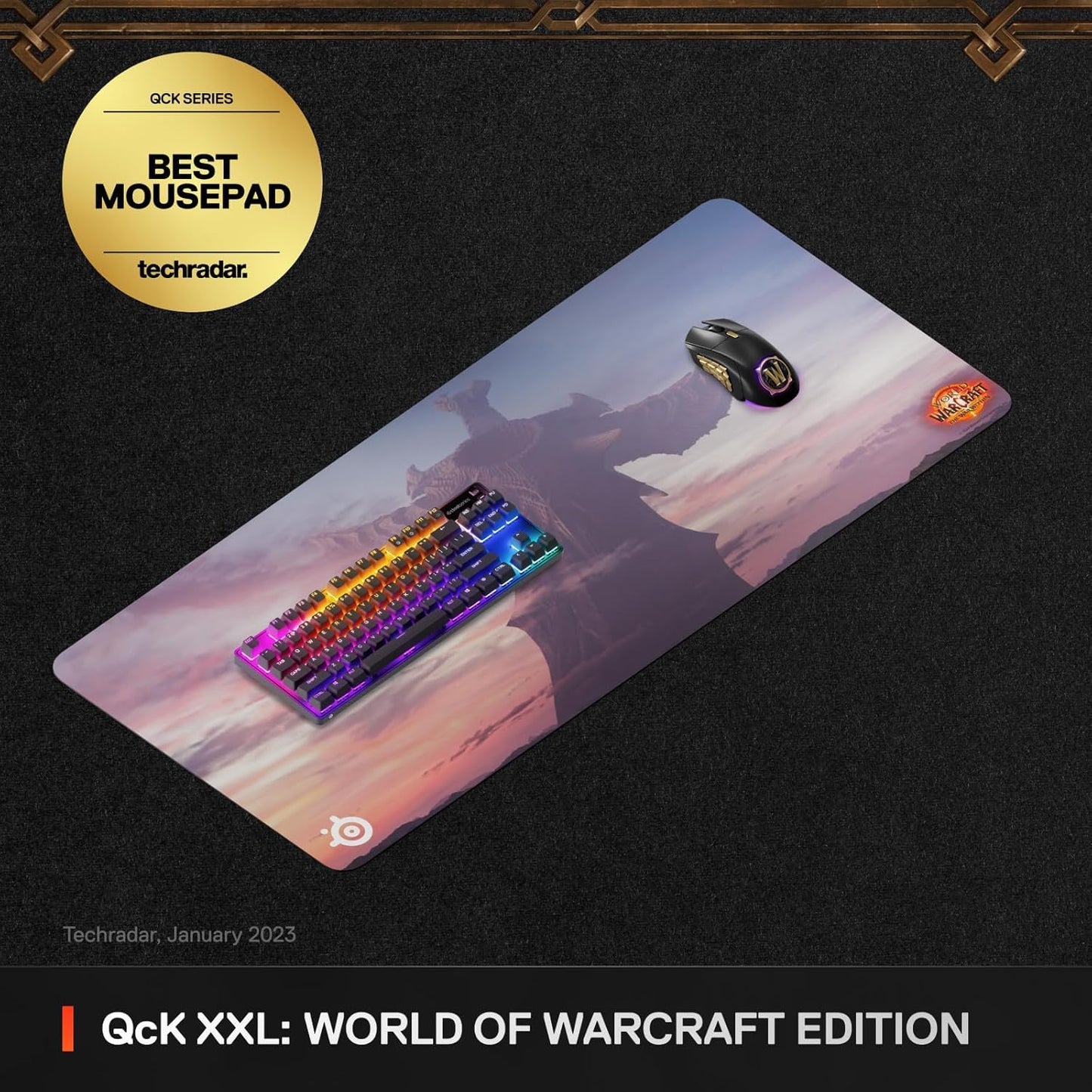 SteelSeries 63447 QcK WoW Edition XXL Gaming Mousepad