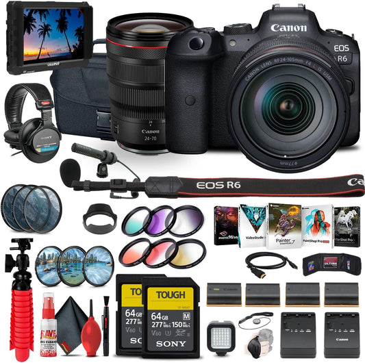 Canon 4082C012 EOS R6 24-105mm Lens Kit Renewed