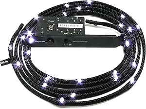NZXT CB-LED20-WT 2-Meter Sleeved LED Kit - White — main product image