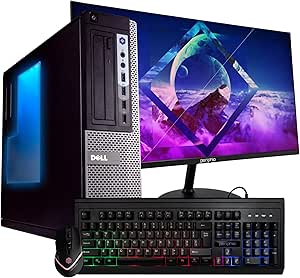 Dell 7010 OptiPlex Small RGB Desktop PC Bundle Renewed