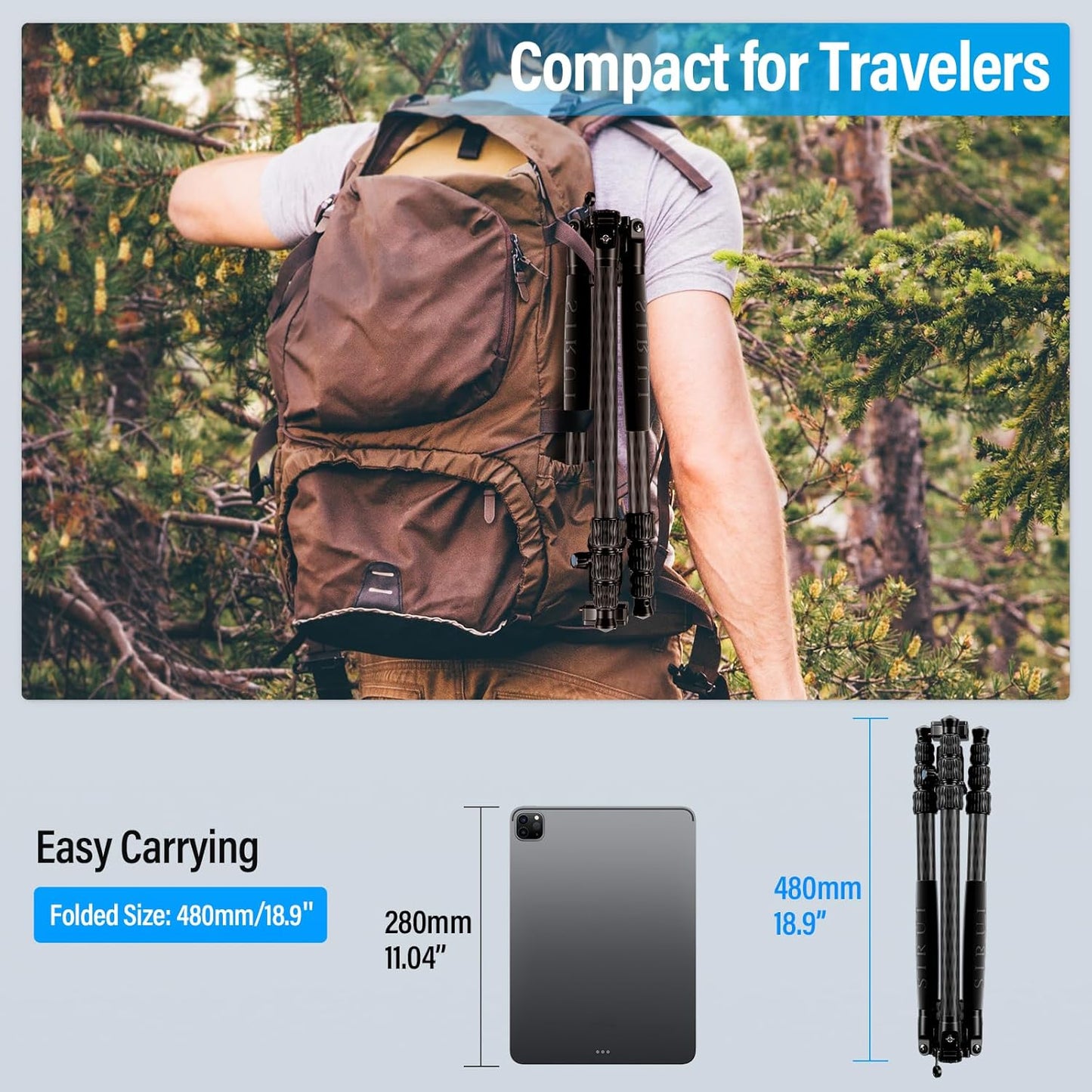 Sirui Traveler 7C Carbon Fiber Tripod with Ball Head