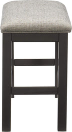 Lexicon Mabury Counter Height Gunmetal Gray Dining Bench