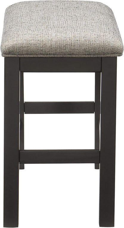 Lexicon Mabury Counter Height Gunmetal Gray Dining Bench