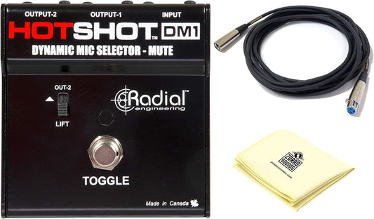 Radial Engineering R8001500 HotShot DM1 Mic Switcher Bundle