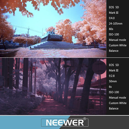 Neewer IR 52MM Infrared Filter Set IR720, IR760, IR850, IR950