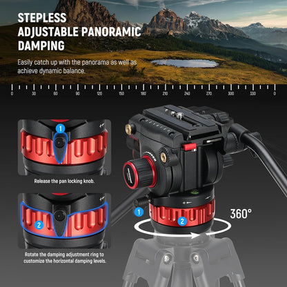 Neewer 10102269 Pro Video Tripod Fluid Head