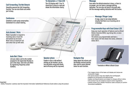 Panasonic KX-AT7730 Corded Business Telephone - White