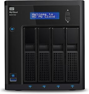 Western Digital WDBWZE0160KBK-EESN 16TB My Cloud EX4100 NAS