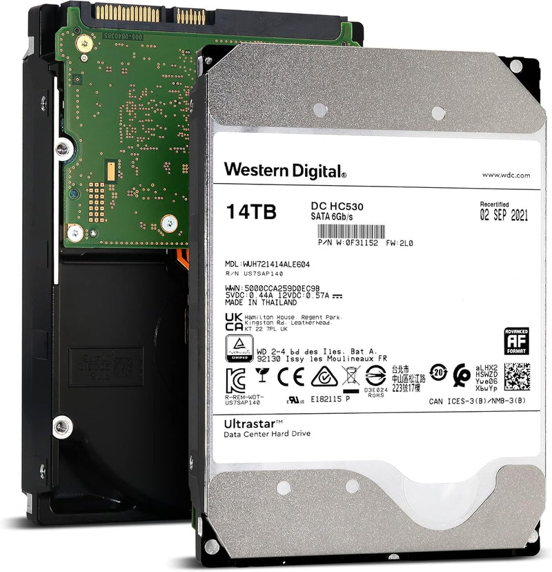 Western Digital Ultrastar DC HC530 - 14TB SATA HDD Renewed — main product image