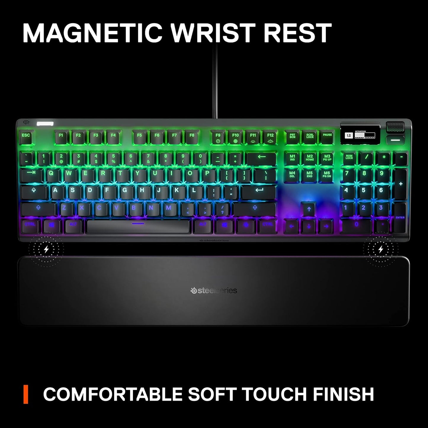 SteelSeries 813682023645 Apex Pro RGB Gaming Keyboard Renewed