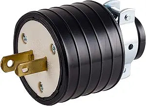 GE 52160 Heavy Duty Polarized 2-Prong Plug Replacement