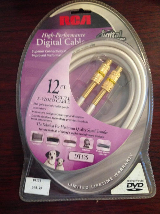 RCA DT12S Digital S-Video Cable 12 ft