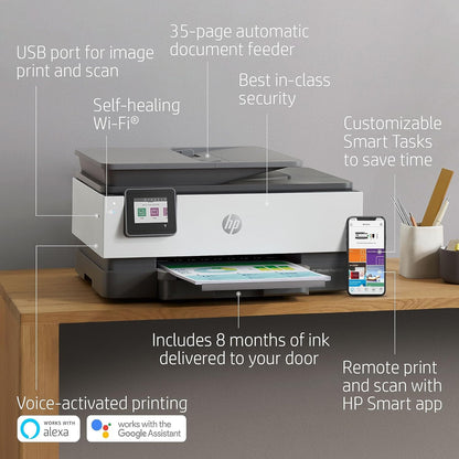 HP 5LJ23A#B1H OfficeJet Pro 8035 Wireless All-in-One Printer