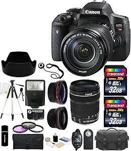 Canon EOS Rebel T6i DSLR Camera 18-135mm Lens Bundle