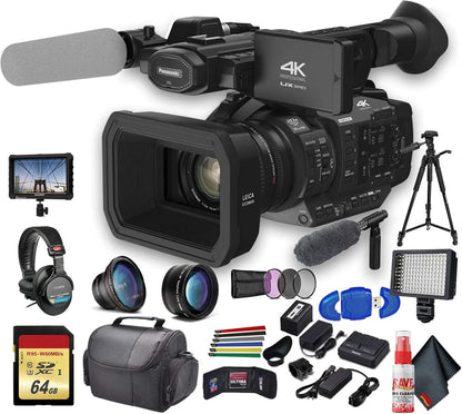 Panasonic AG-UX180 4K Camcorder - Pro Bundle with Accessories