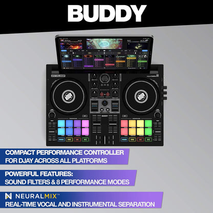Reloop AMS-BUDDY 2-Channel DJ Controller iOS/PC