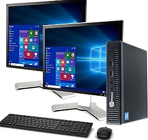 HP EliteDesk 800 G1 Tiny PC Dual Monitor Renewed