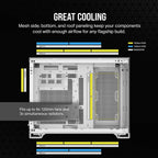 Corsair CC-9011266-WW 2500X mATX Dual Chamber PC Case - White