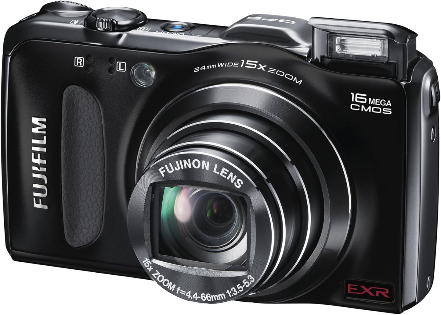 Fujifilm F600EXR 16MP Digital Camera 15x Zoom Black