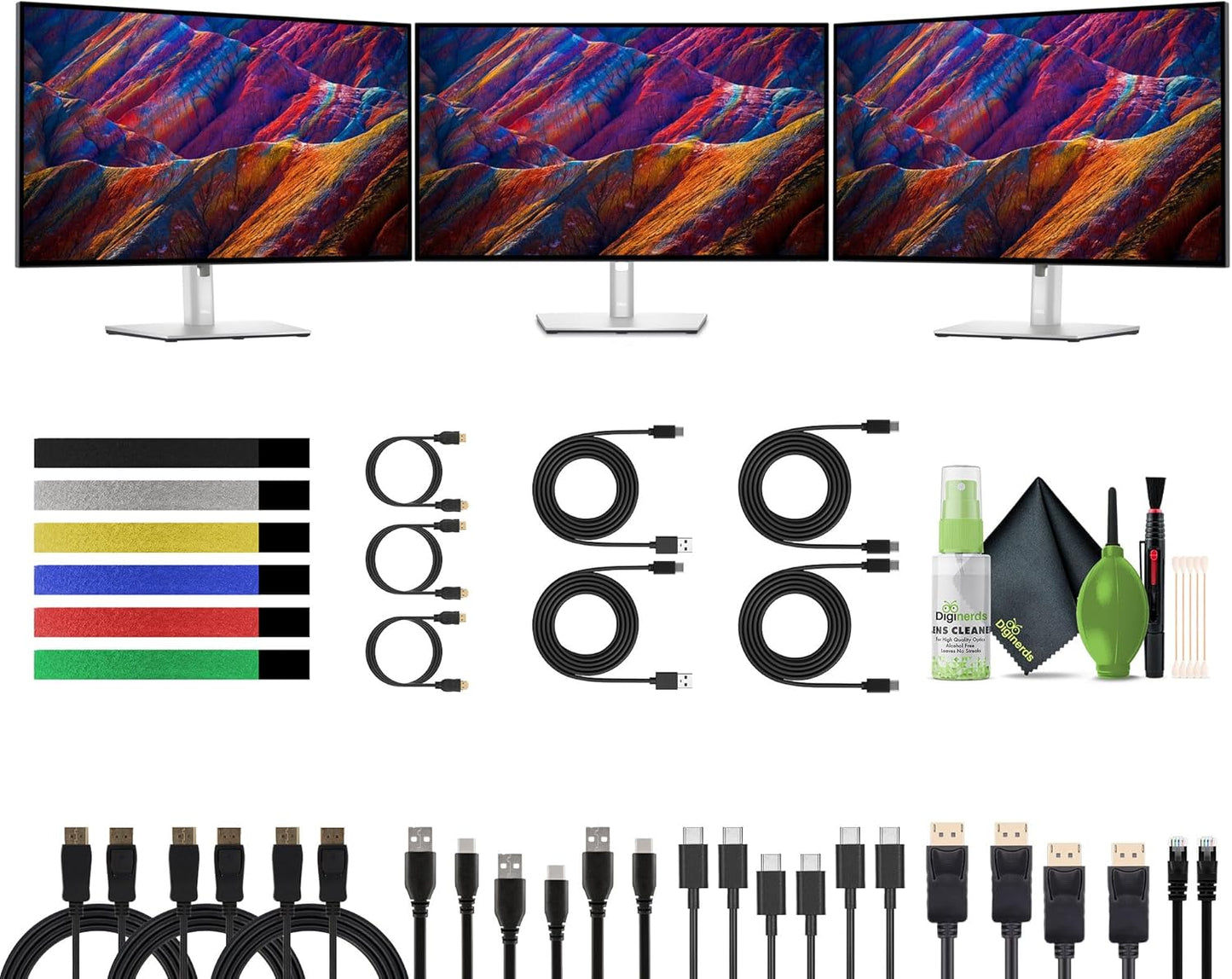 Dell U2723QE UltraSharp 27" 4K HDR IPS Monitor Bundle